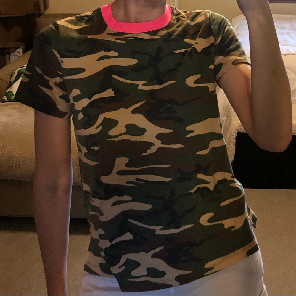 Camo & Pink Tee